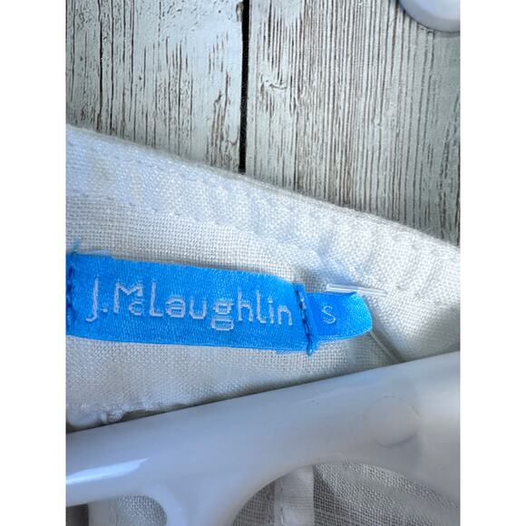 J.Mclaughlin NWT 100% Linen Vista Jacket S Womens White Enamel‎ ButtonPockets - Picture 8 of 10